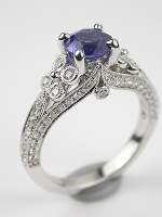 Blue Sapphire Engagement Ring