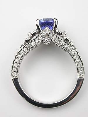 Blue Sapphire Engagement Ring