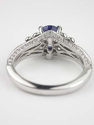 Blue Sapphire Engagement Ring