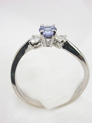 Contemporary Sapphire Engagement Ring