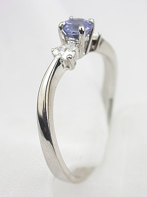 Contemporary Sapphire Engagement Ring
