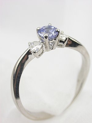 Contemporary Sapphire Engagement Ring