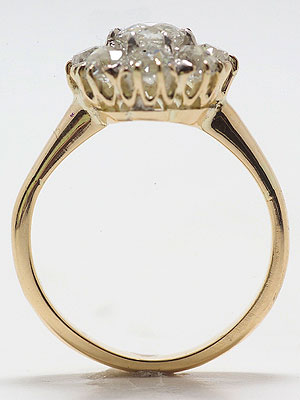 Antique Victorian Old European Cut Diamond Engagement Ring