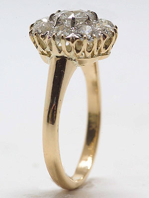 Antique Victorian Old European Cut Diamond Engagement Ring