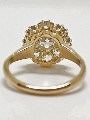 Antique Victorian Old European Cut Diamond Engagement Ring