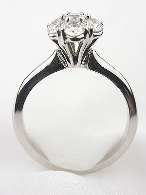 Diamond Cluster Engagement Ring