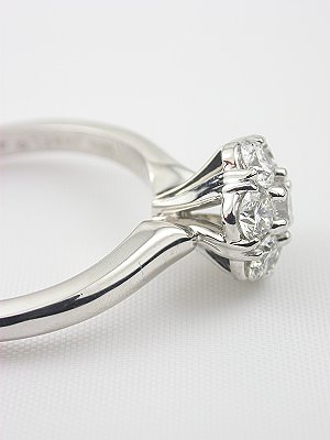 Diamond Cluster Engagement Ring 