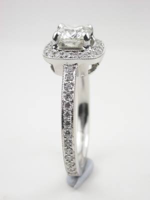 Cushion Cut Diamond Engagement Ring