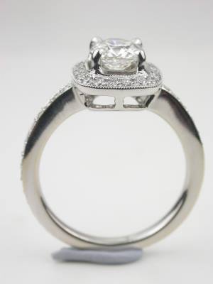 Cushion Cut Diamond Engagement Ring