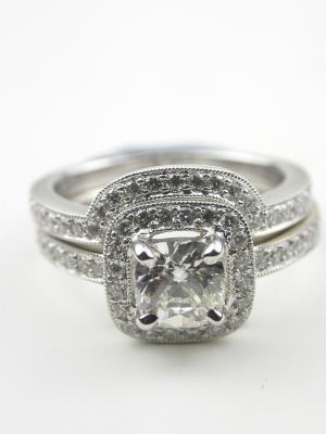 Cushion Cut Diamond Engagement Ring