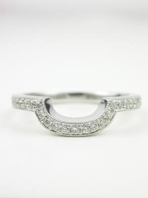 Curved Diamond Wedding Ring