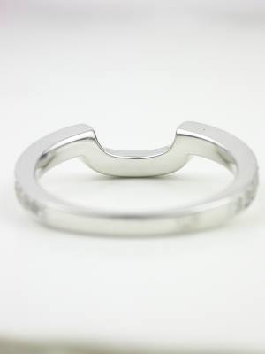 Curved Diamond Wedding Ring