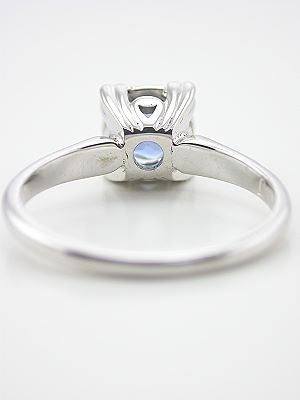 Aquamarine Solitaire Engagement Ring