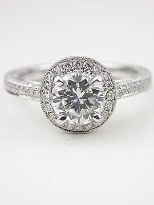 Halo Diamond Engagement Ring