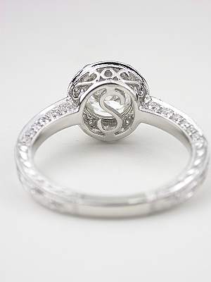 Halo Diamond Engagement Ring