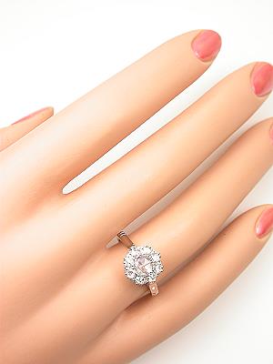 Edwardian Style Rose Cut Diamond Engagement Ring