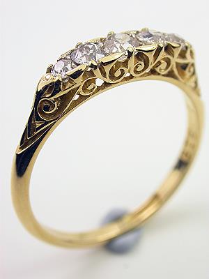 Victorian Rose Cut Diamond Antique Ring