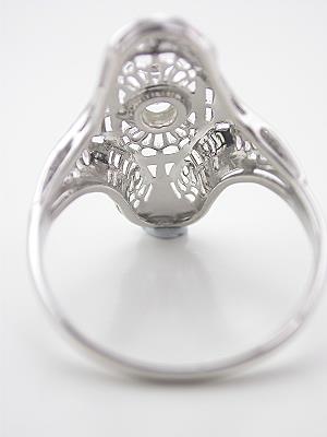 Antique Filigree and Diamond Dinner Ring