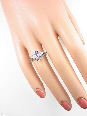 Romantic Pink Sapphire Engagement Ring