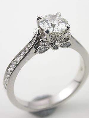 Contemporary Diamond Engagement Ring