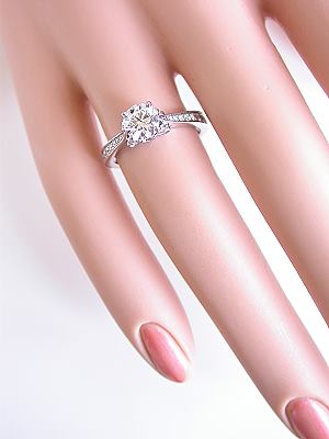 Contemporary Diamond Engagement Ring 