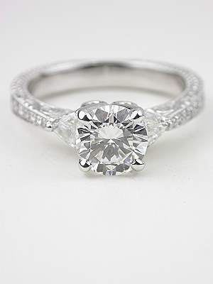 Vintage Style Diamond Engagement Ring