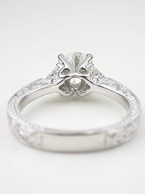 Vintage Style Diamond Engagement Ring