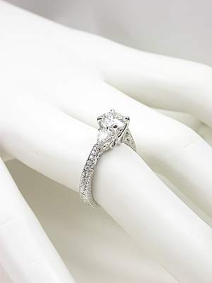 Vintage Style Diamond Engagement Ring