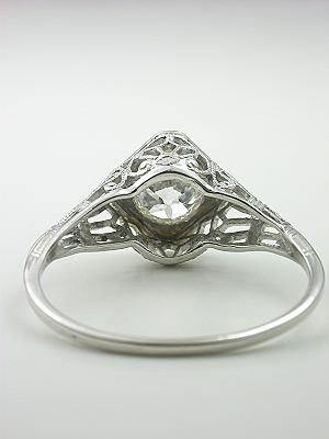 Art Deco Old European Cut Diamond Engagement Ring