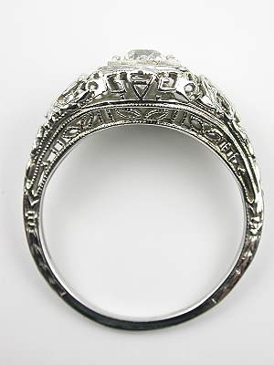 Edwardian Antique Engagement Ring with Bird Motif