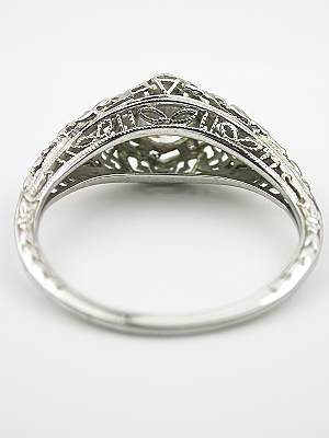 Edwardian Antique Engagement Ring with Bird Motif
