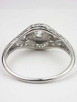 Edwardian Antique Filigree Engagement Ring