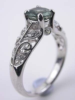 Light Green Sapphire Engagement Ring 2024 | towncentervb.com