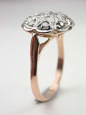 Old European Cut Diamond Engagement Ring