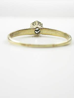 Vintage Diamond Engagement Ring in Yellow Gold