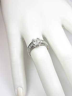 Asscher Cut Diamond Engagement Ring