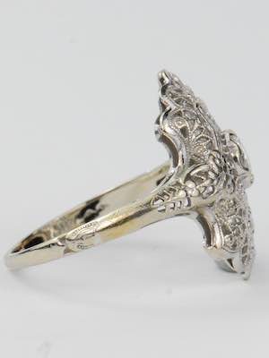 Art Deco Filigree Antique Ring