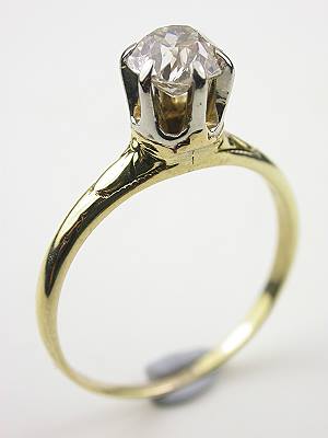 Old European Cut Diamond Antique Engagement Ring by Traub