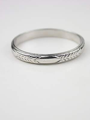 Antique Wedding Ring with Wheat Motif, RG-3222