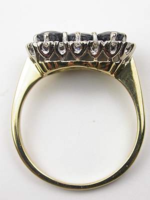 Vintage Engagement Ring with Sapphires