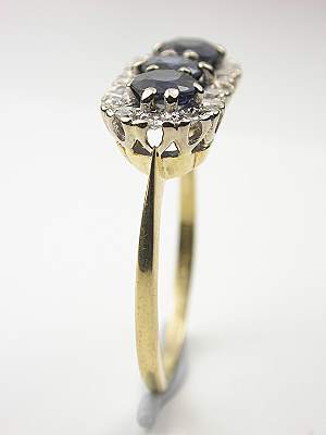Vintage Engagement Ring with Sapphires