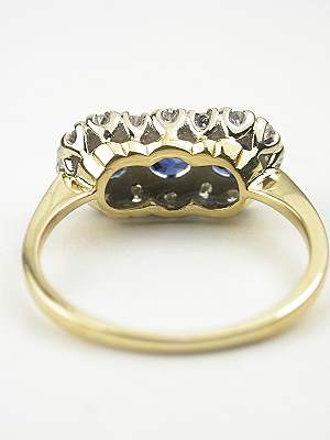 Vintage Engagement Ring with Sapphires