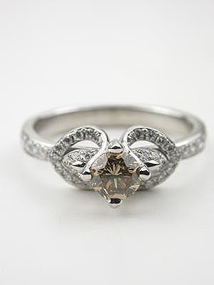 Champagne Diamond Engagement Ring