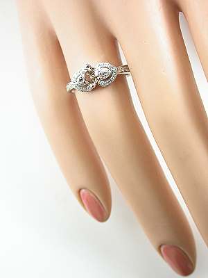 Champagne Diamond Engagement Ring