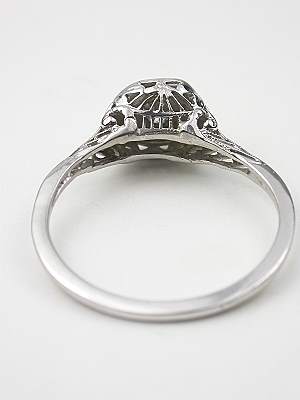 Antique Filigree Engagement Ring