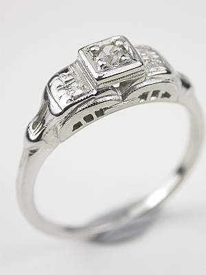 1920s Antique Diamond Engagement Ring