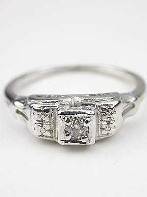 1920s Antique Diamond Engagement Ring