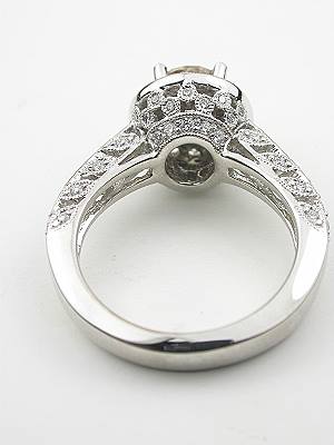 Antique Style Fancy Champagne Diamond Engagement Ring