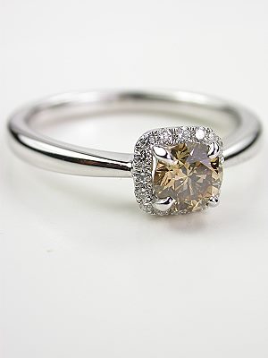 Fancy Champagne Diamond Engagement Ring