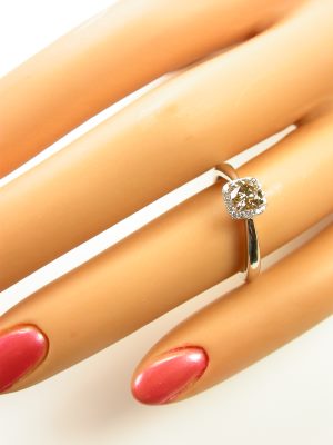 Fancy Champagne Diamond Engagement Ring